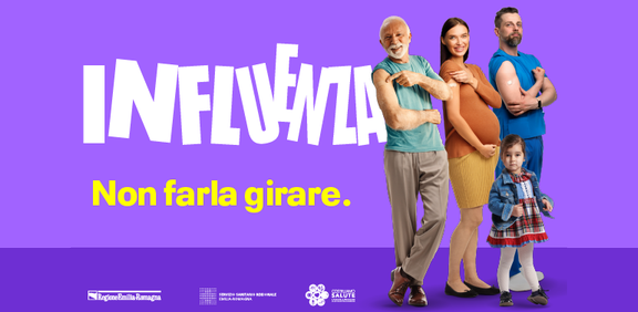 A sostegno della vaccinazione antinfluenzale: "Influenza, non farla girare"