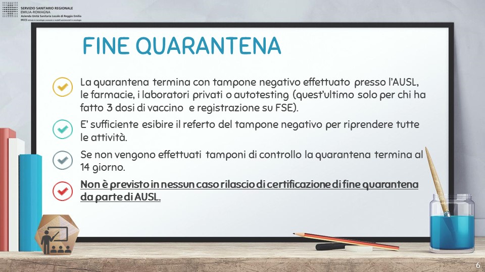 indicazioni aggiornate per la gestione di chiusure e quarantene da parte di Scuole