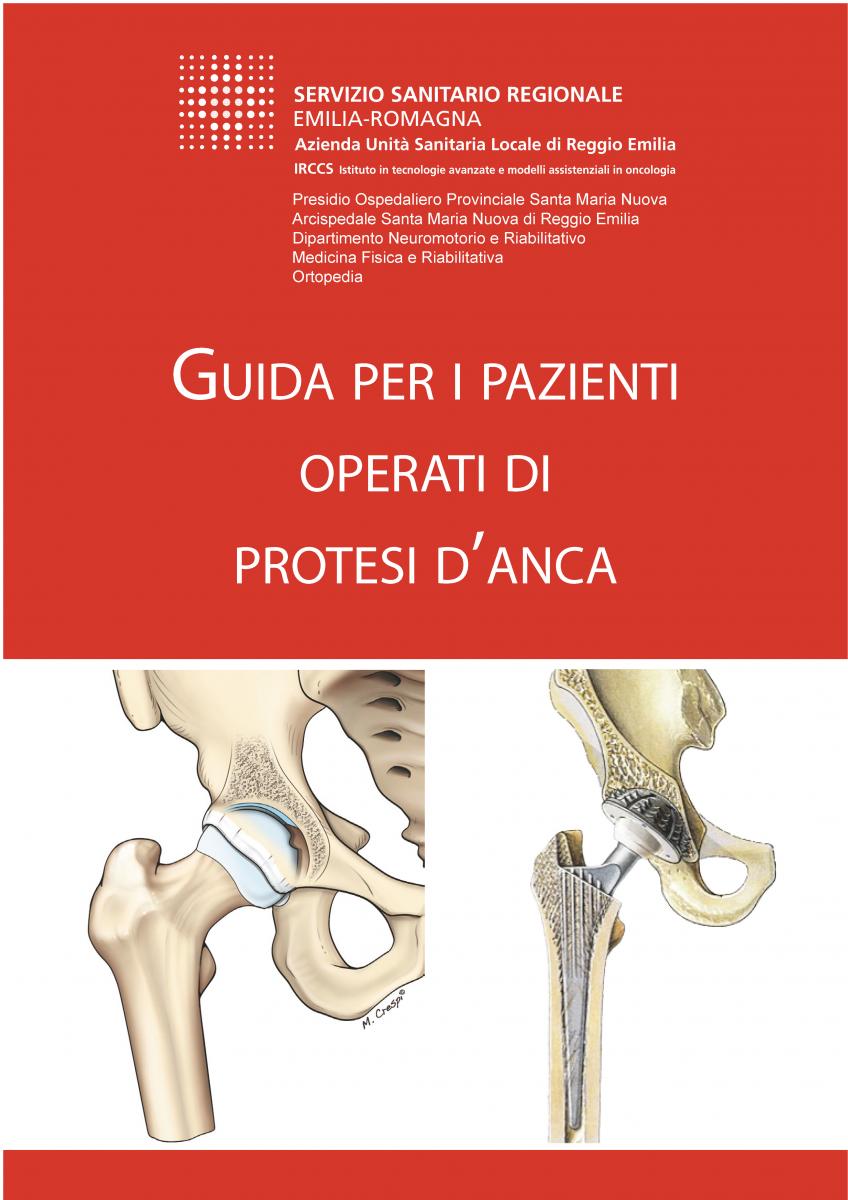 Immagine brochure guida per i pazienti operati di protesi d'anca