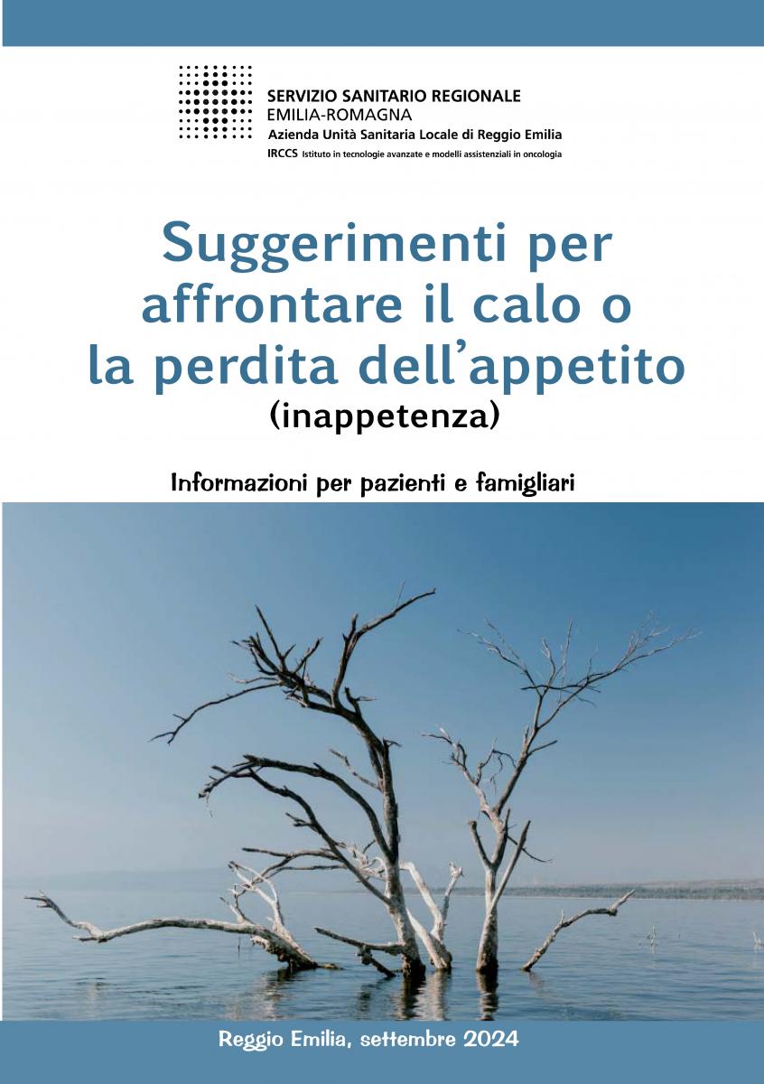 Opuscolo suggerimenti per affrontare il calo o la perdita dell'appetito