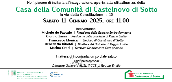 Inaugurazione Casa Comunità C. Sotto