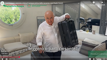 Parti leggero, prenota e dona il sangue prima delle vacanze