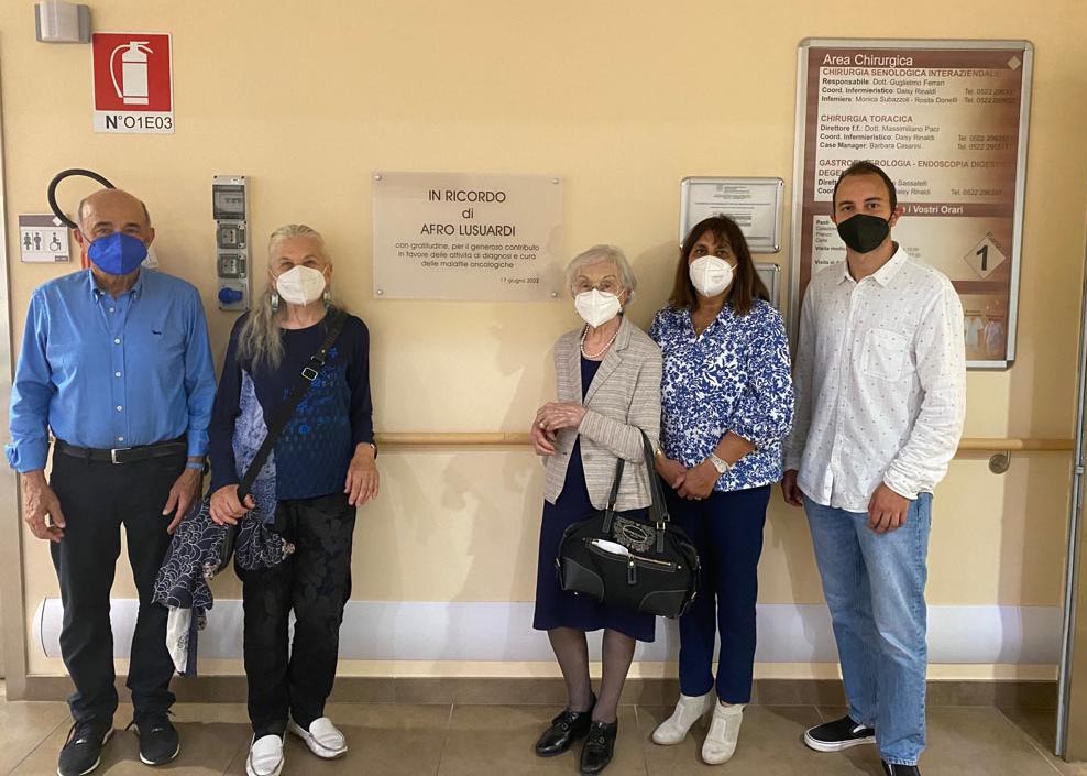 Il generoso lascito di Afro Lusuardi per la diagnosi e le cure oncologiche Il generoso lascito di Afro Lusuardi per la diagnosi e le cure oncologiche